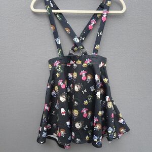 Hot Topic My Hero Academia Hello Kitty & Friends Skater Skirt Suspenders Small